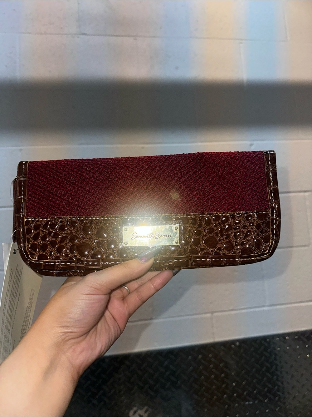 Samantha Brown Passport Wallet - Burgundy